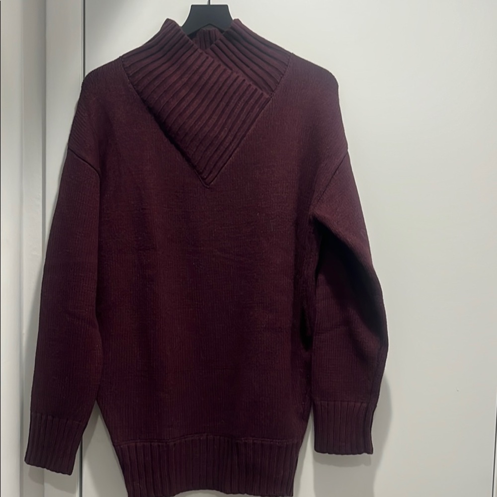 SER.O.YA Deep Burgundy Sweater/ dress